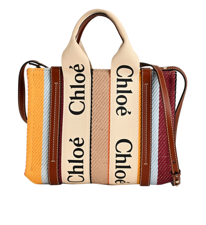 Small Woody, &pound;495, Handbags, Beige, Canvas, Front view